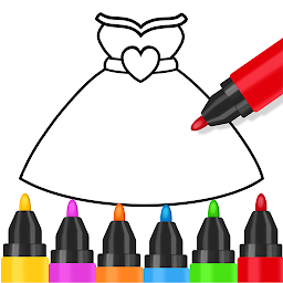 صورة رمز التلوين والرسم للبنات