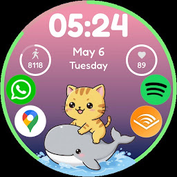Icon image Cat WatchFace: Sunny & Friends